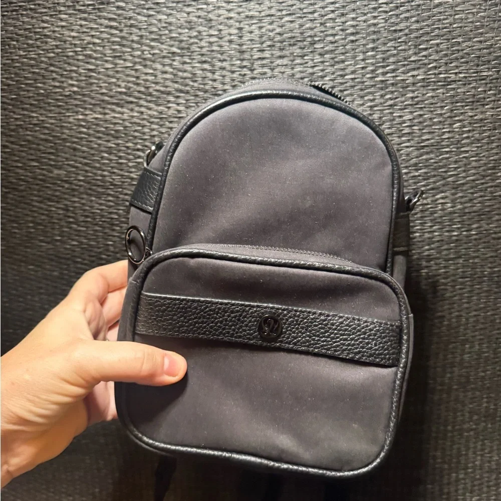 lululemon Now and Always Mini Black Backpack